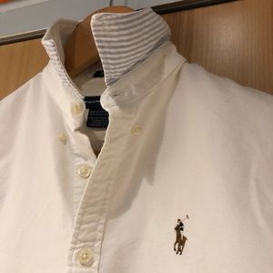 RALPH LAUREN - Slim Fit White Button Up